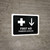 First Aid With Down Arrow Black Bilingual Landscape - Wall Sign
