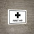 First Aid White Landscape - Wall Sign