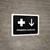 First Aid With Down Arrow Black Spanish Landscape - Wall Sign