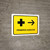 First Aid With Right Arrow Yellow Spanish Landscape - Wall Sign