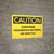 Caution: Contains Hazardous Material See MSDS - Wall Sign