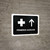 First Aid With Up Arrow Black Spanish Landscape - Wall Sign