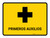 First Aid Yellow Spanish Landscape - Wall Sign