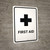 First Aid White Portrait - Wall Sign
