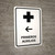 First Aid With Left Arrow White Spanish Portrait - Wall Sign