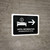 Hotel Information With Right Arrow Black Bilingual Spanish Landscape - Wall Sign