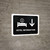 Hotel Information With Down Arrow Black Landscape - Wall Sign