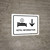 Hotel Information With Down Arrow White Landscape - Wall Sign