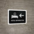 Hotel Information With Left Arrow Black Landscape - Wall Sign