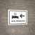 Hotel Information With Left Arrow White Landscape - Wall Sign