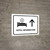 Hotel Information With Up Arrow White Landscape - Wall Sign