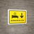 Hotel Information With Down Arrow Yellow Spanish Landscape - Wall Sign