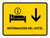 Hotel Information With Down Arrow Yellow Spanish Landscape - Wall Sign