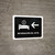 Hotel Information With Left Arrow Black Spanish Landscape - Wall Sign