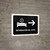Hotel Information With Right Arrow Black Spanish Landscape - Wall Sign
