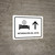 Hotel Information With Up Arrow White Spanish Landscape - Wall Sign