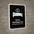 Hotel Information Black Bilingual Spanish Portrait - Wall Sign