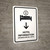 Hotel Information With Down Arrow White Bilingual Spanish Portrait - Wall Sign