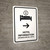Hotel Information With Right Arrow White Bilingual Spanish Portrait - Wall Sign