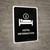 Hotel Information Black Portrait - Wall Sign