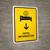Hotel Information With Down Arrow Yellow Portrait - Wall Sign