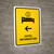 Hotel Information With Left Arrow Yellow Portrait - Wall Sign