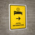 Hotel Information With Right Arrow Yellow Portrait - Wall Sign