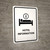 Hotel Information White Portrait - Wall Sign
