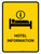 Hotel Information Yellow Portrait - Wall Sign