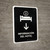 Hotel Information With Down Arrow Black Spanish Portrait - Wall Sign