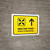 Meeting Point With Up Arrow Yellow Bilingual Spanish Landscape - Wall Sign