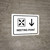 Meeting Point With Down Arrow White Landscape - Wall Sign