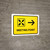 Meeting Point With Right Arrow Yellow Landscape - Wall Sign