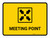 Meeting Point Yellow Landscape - Wall Sign