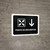 Meeting Point With Down Arrow Black Spanish Landscape - Wall Sign