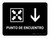 Meeting Point With Down Arrow Black Spanish Landscape - Wall Sign