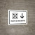Meeting Point With Down Arrow White Spanish Landscape - Wall Sign