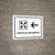 Meeting Point With Left Arrow White Spanish Landscape - Wall Sign