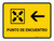 Meeting Point With Left Arrow Yellow Spanish Landscape - Wall Sign