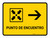 Meeting Point With Right Arrow Yellow Spanish Landscape - Wall Sign