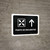 Meeting Point With Up Arrow Black Spanish Landscape - Wall Sign