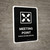 Meeting Point Black Bilingual Portrait - Wall Sign