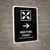 Meeting Point With Right Arrow Black Bilingual Portrait - Wall Sign