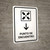 Meeting Point With Down Arrow White Spanish Portrait - Wall Sign