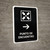 Meeting Point With Right Arrow Black Spanish Portrait - Wall Sign