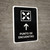 Meeting Point With Up Arrow Black Spanish Portrait - Wall Sign