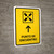 Meeting Point With Up Arrow Yellow Spanish Portrait - Wall Sign