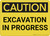 Caution: Excavation In Progress - Wall Sign