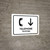 Telephone With Down Arrow White Bilingual Spanish Landscape - Wall Sign