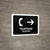 Telephone With Right Arrow Black Bilingual Landscape - Wall Sign
